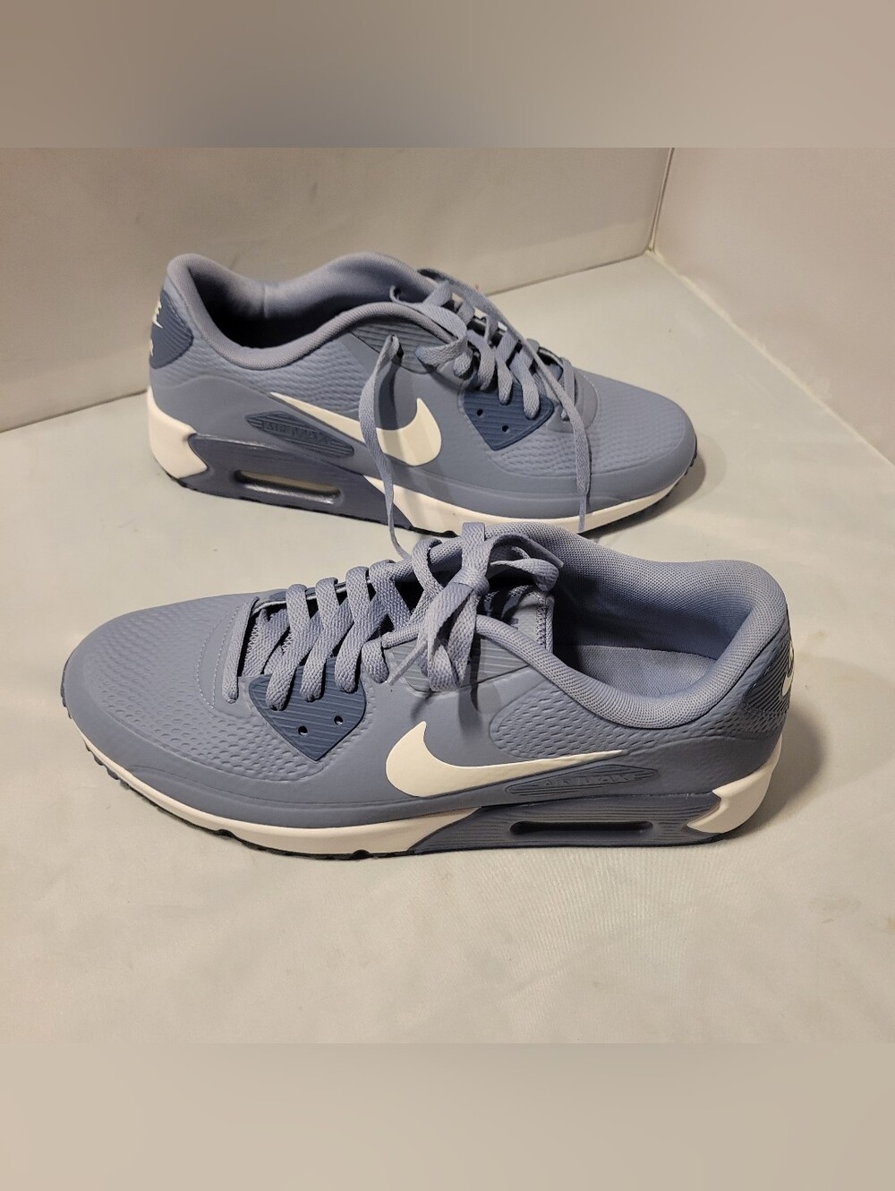 Nike Air Max 90 G Golf Shoes (Ashen Slate/Diffused Blue/Sail) Mens Size 11.5